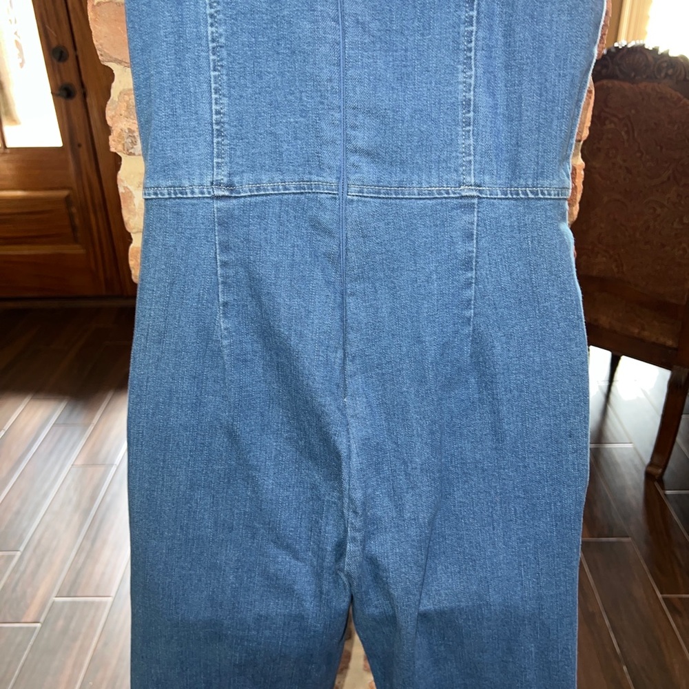 Molly green blue Jean ruffled pant suit m - Picture 9 of 10